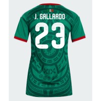 Stroje piłkarskie Meksyk Jesus Gallardo #23 Koszulka Podstawowej dla damskie MŚ 2026 Krótki Rękaw
